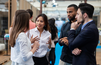 creating networking opportunities for attendees at a trade show. map your show trade show floor builder technology