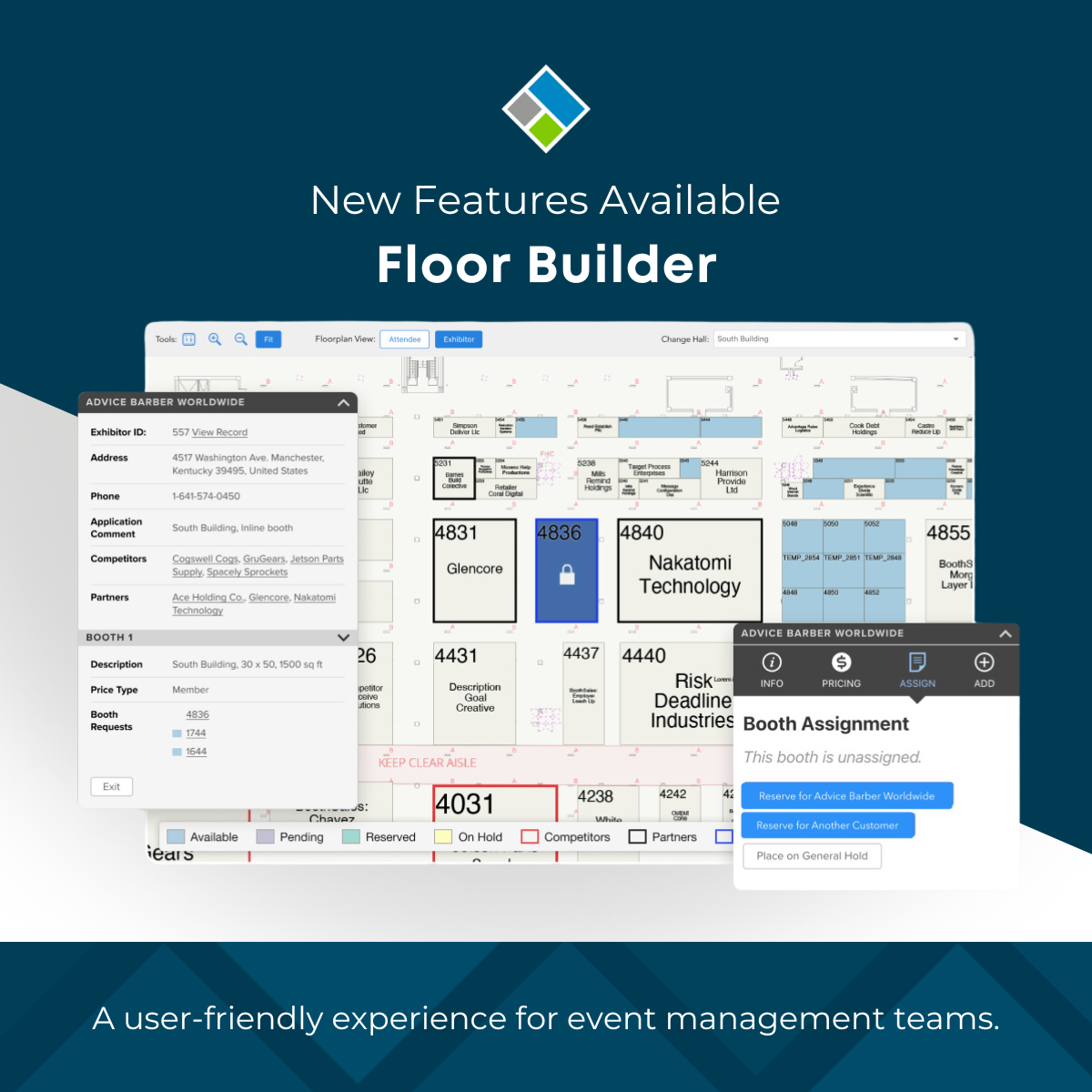 New Floor Builder Updates in Map Your Show for Streamlined Booth Assignments