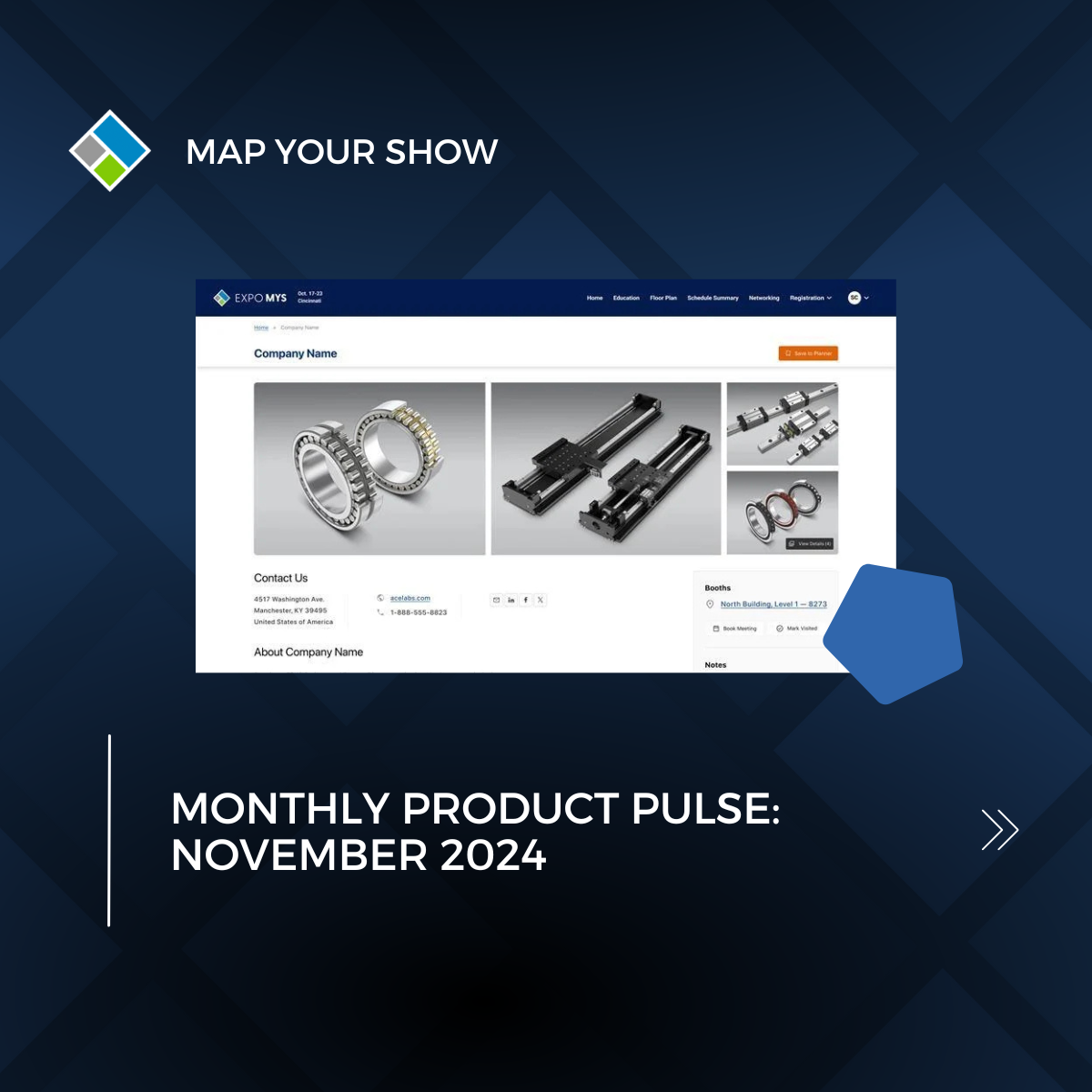 Monthly Product Pulse: November 2024. Map Your Show Event Management Technology